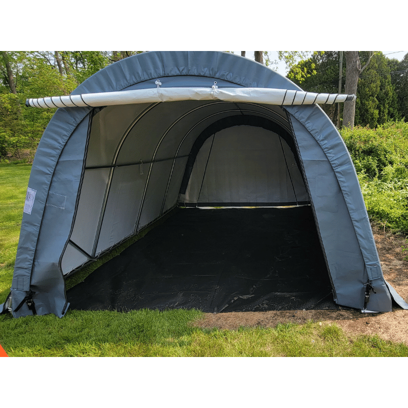 Rhino Shelters Instant Garage (Round Style) 12'W x 16'L x 8'H - GA121608R