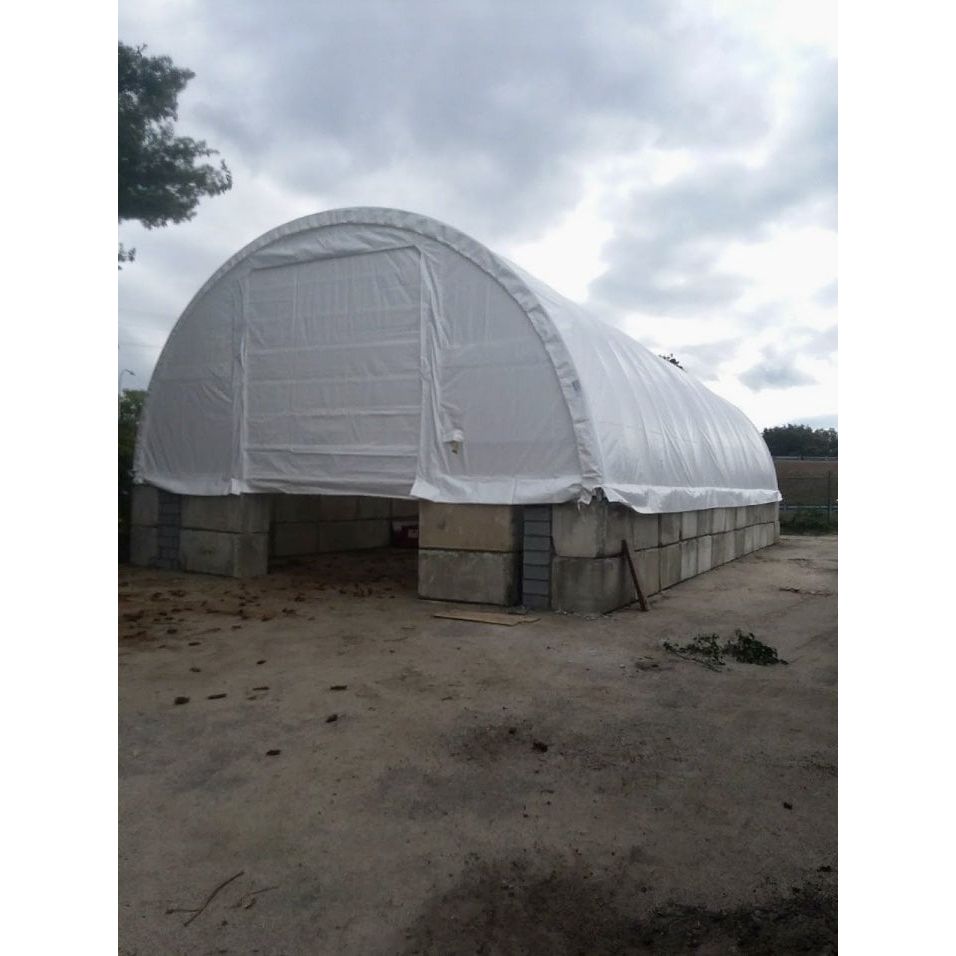 Rhino Shelter Portable Building (Round Style) 30’W x 40’L x 15’H – TR304015WHD
