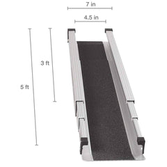 Robooter Retractable Lightweight Portable Powerchair Ramp