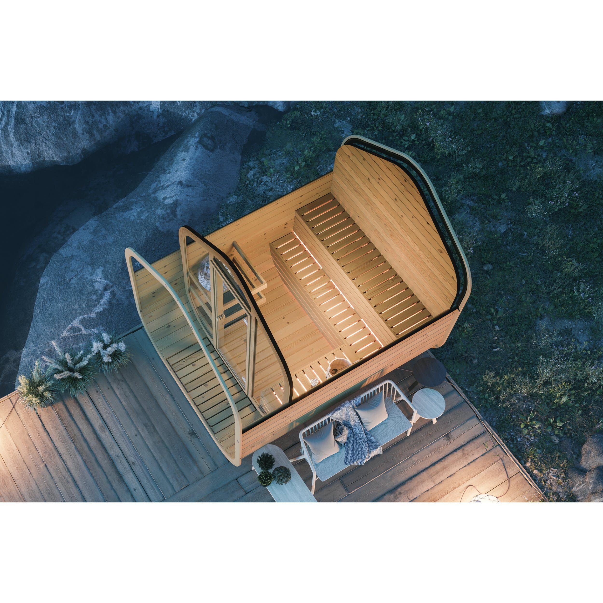 SAUNAONES™ Barrel Sauna Serenity Nature Air 8