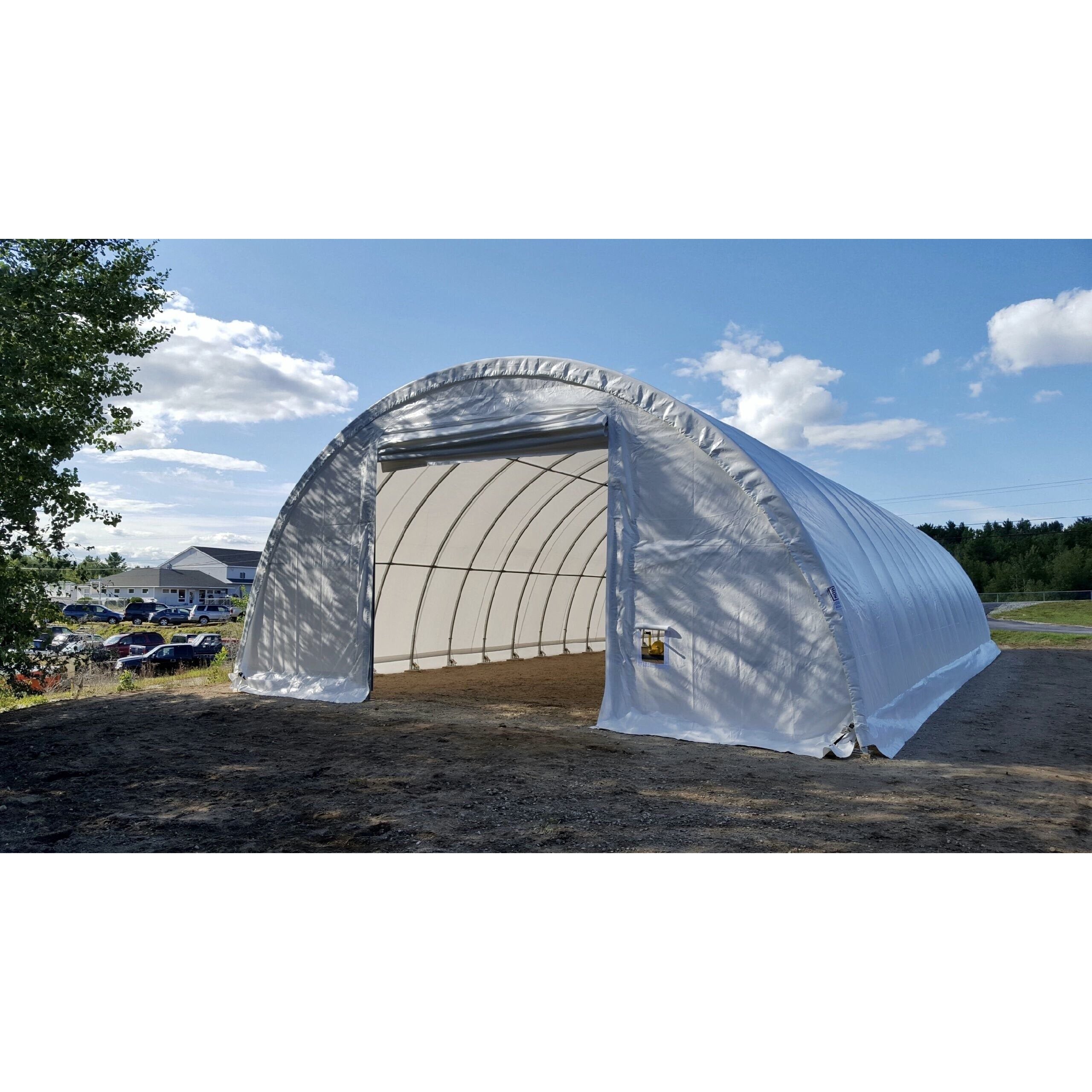 Rhino Shelter Portable Building (Round Style) 30’W x 40’L x 15’H – TR304015WHD
