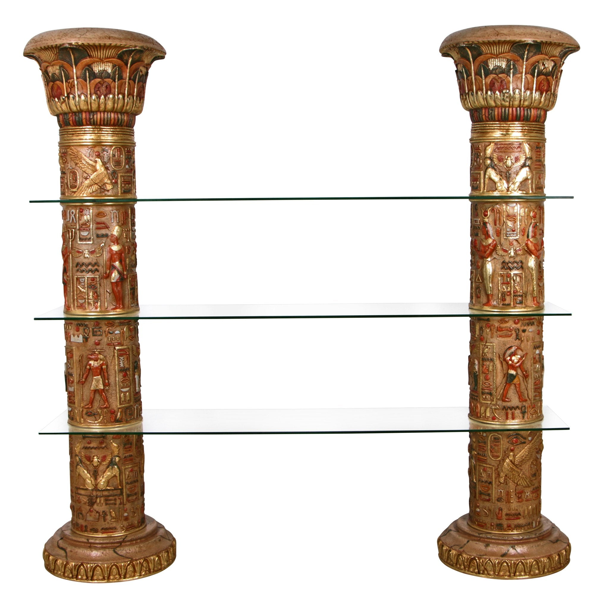 Design Toscano - Egyptian Columns of Luxor Shelves - AD868372