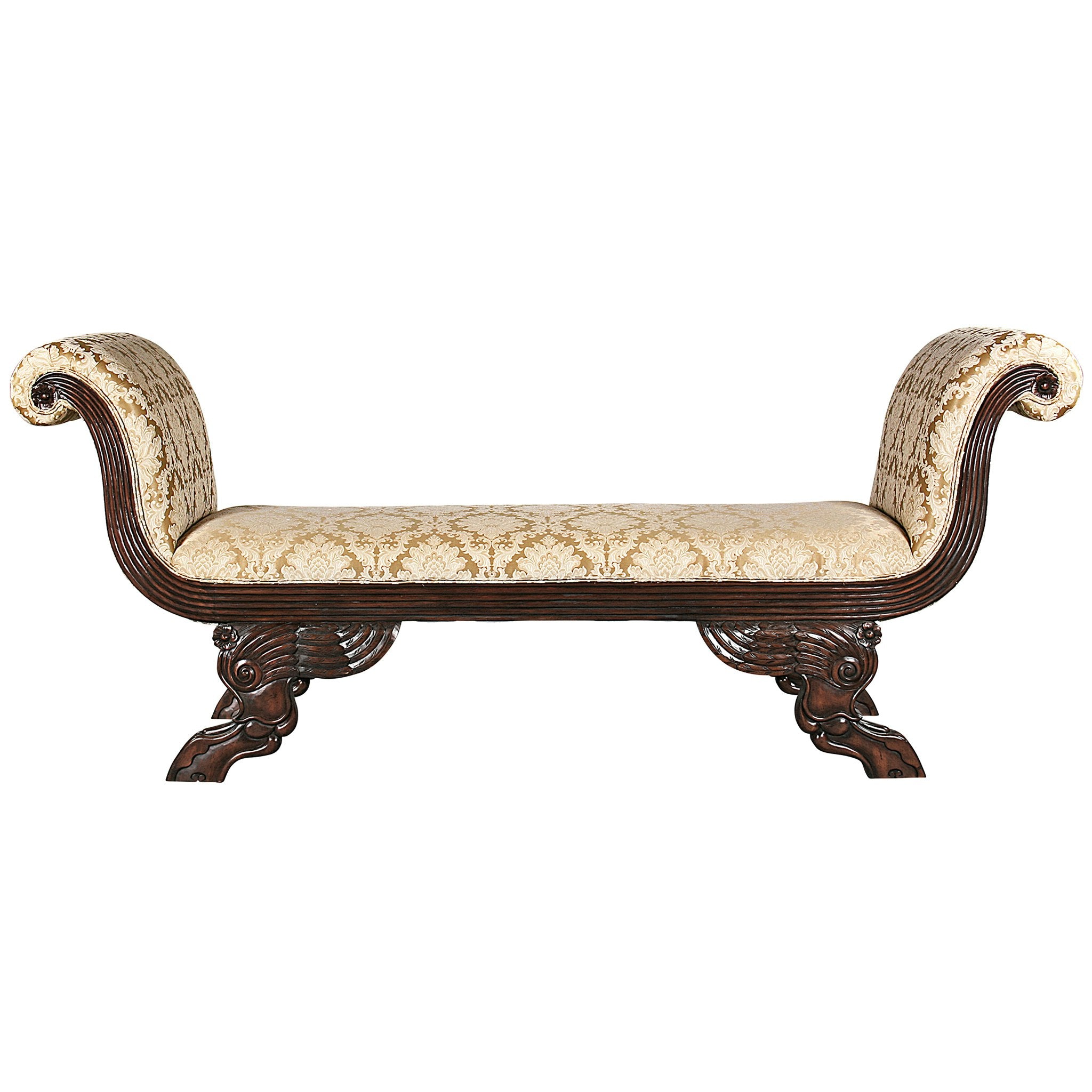 Design Toscano - The Veronique Double Rolled-Arm Chaise - AF1607