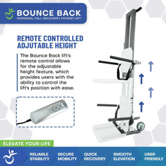 MobilePatientLift Bounce Back Personal Patient Lift for Fall Recovery MP-P10
