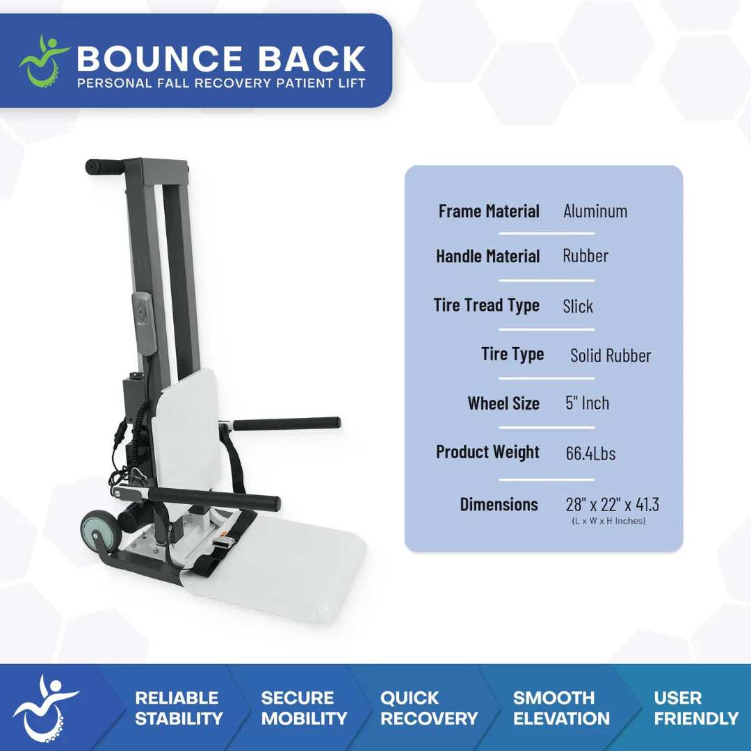 MobilePatientLift Bounce Back Personal Patient Lift for Fall Recovery MP-P10