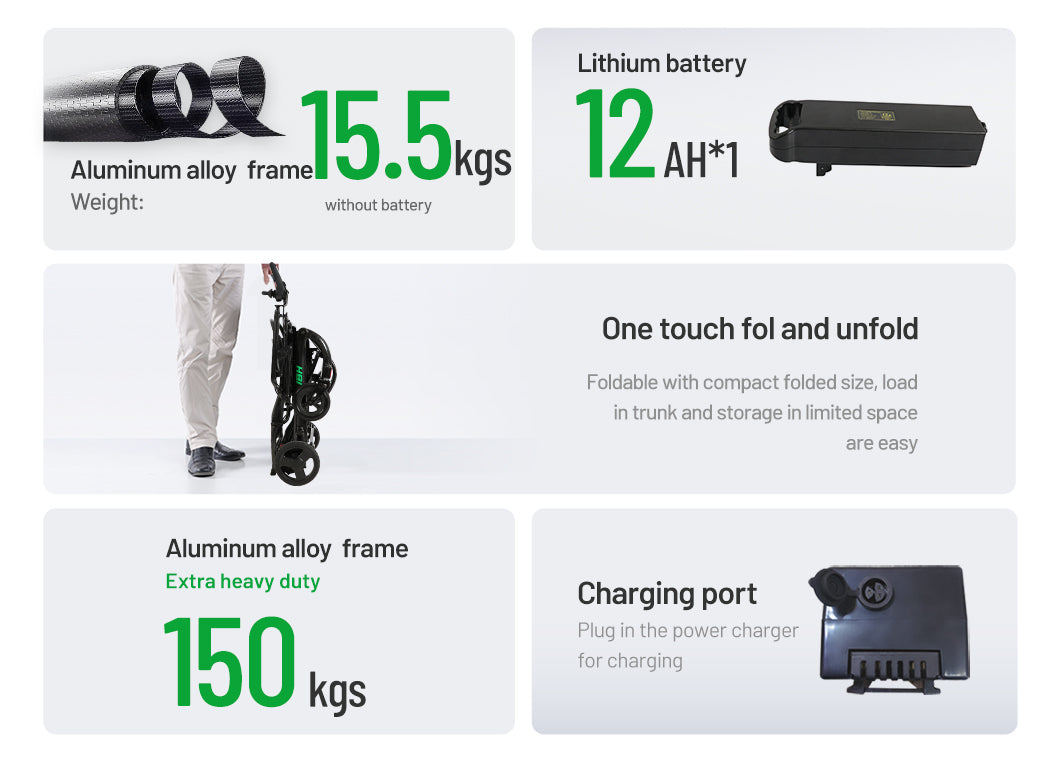 JBH Ultra-lightweight Carbon Fiber Wheelchair DC10L