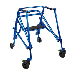 Circle Specialty Klip 4-Wheel With Flip-Up Seat posterior Pediatric Walker - KP510-20-30-40