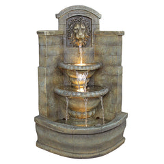 Design Toscano Saint Remy Lion Corner Fountain - DW73048