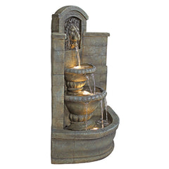 Design Toscano Saint Remy Lion Corner Fountain - DW73048