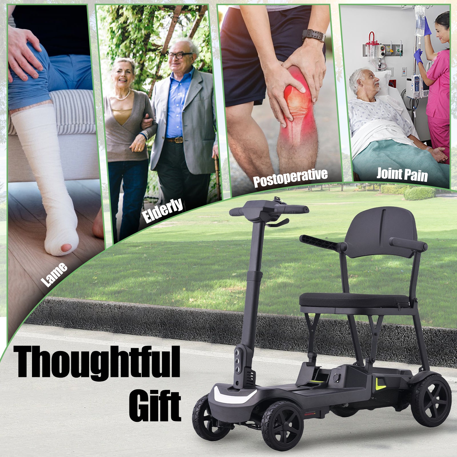 HK Easy Travelling ES02 Lightweight Folding Mobility Scooter – Portable & Travel-Friendly