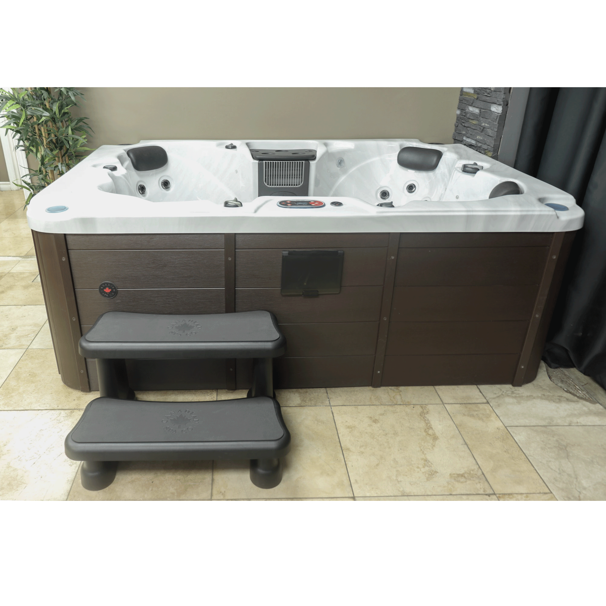 Canadian Spa Company Universal Spa Steps - Black - KF-10061