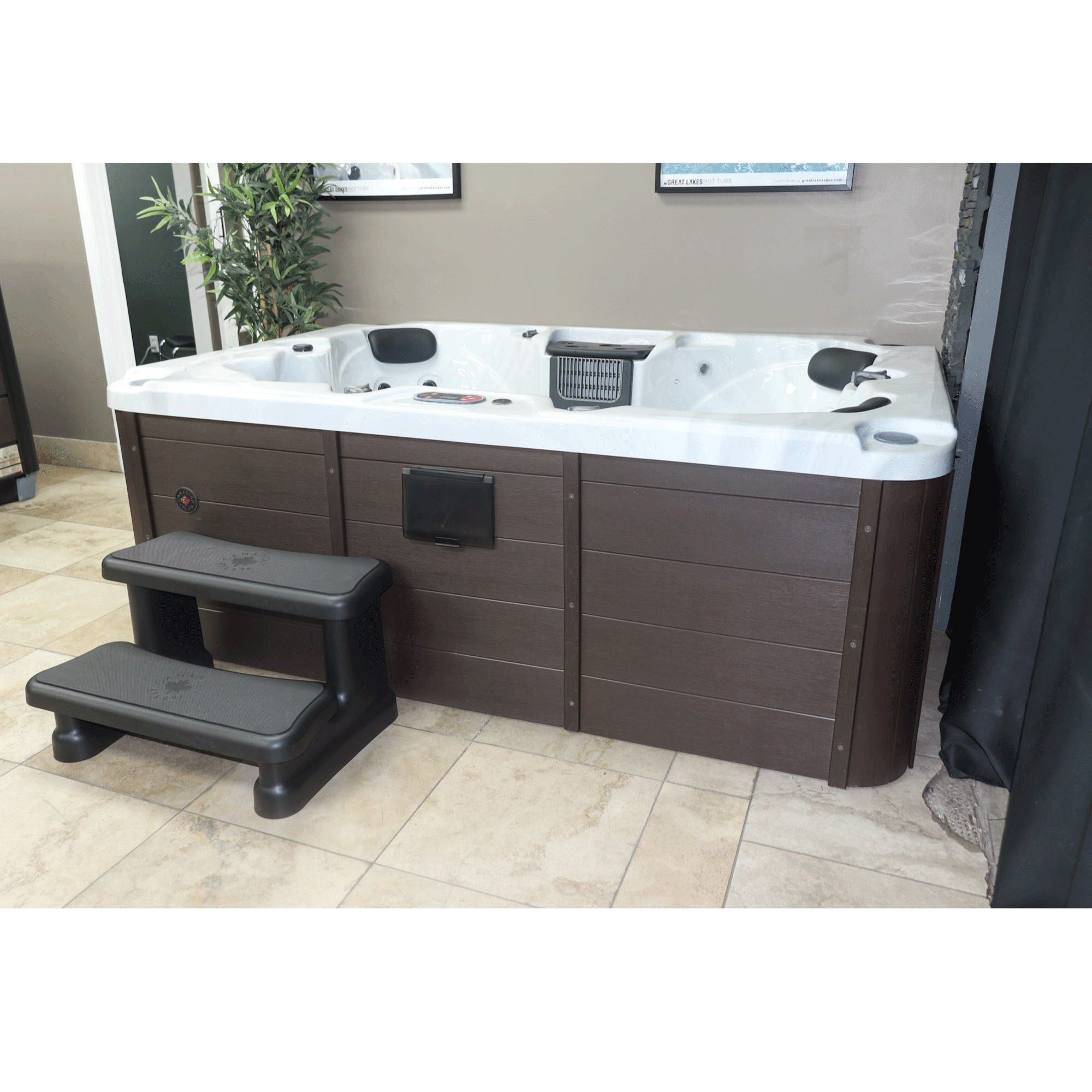 Canadian Spa Company Universal Spa Steps - Black - KF-10061
