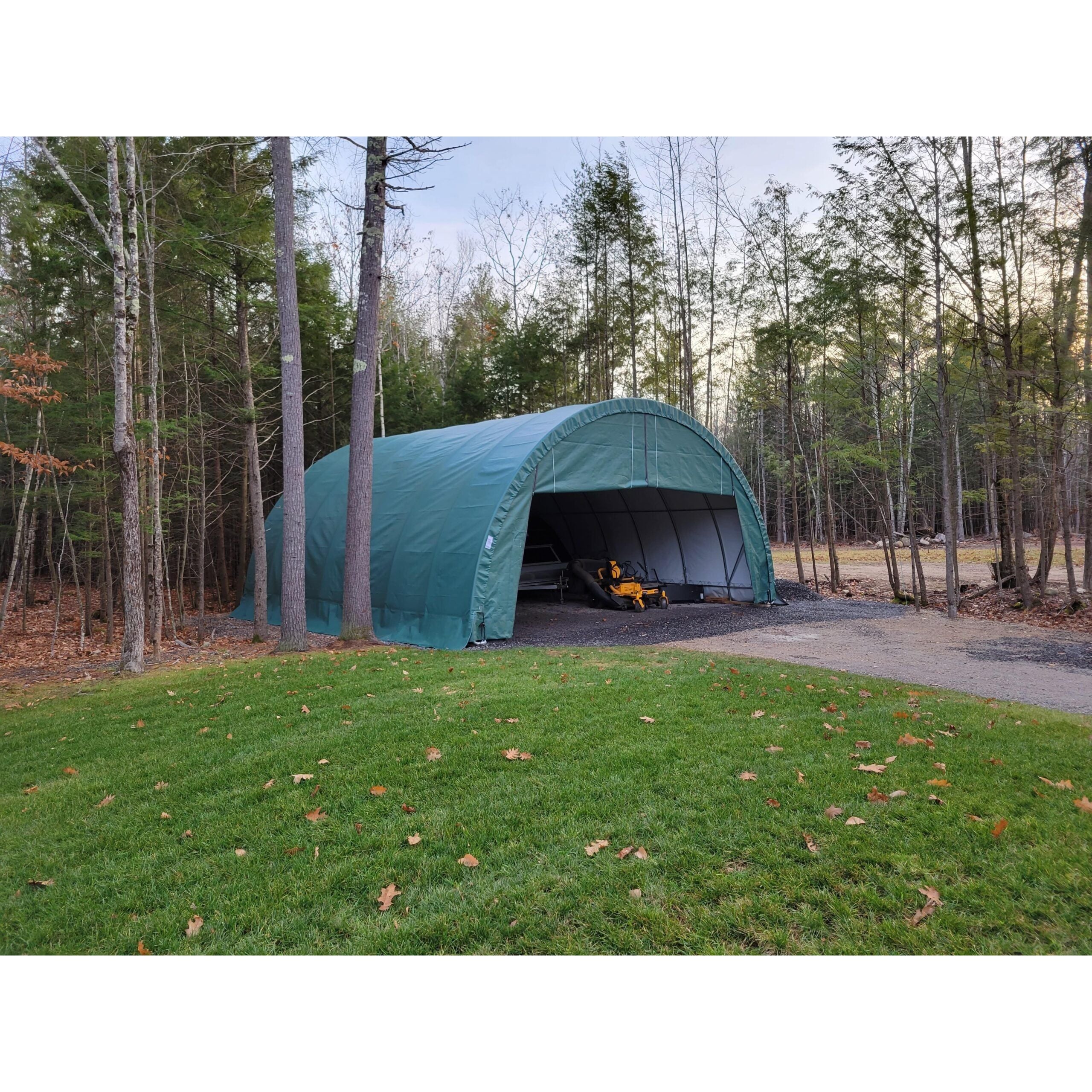Rhino Shelter Portable Building (Round Style) 30’W x 30’L x 15’H – PB303015R