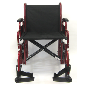 Karman Healthcare Deluxe Bariatric Transport Wheelchair - 450 lbs Cap