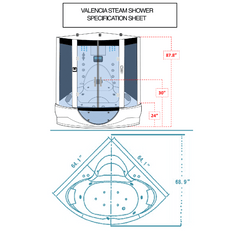 Maya Bath Valencia Steam Shower - 113