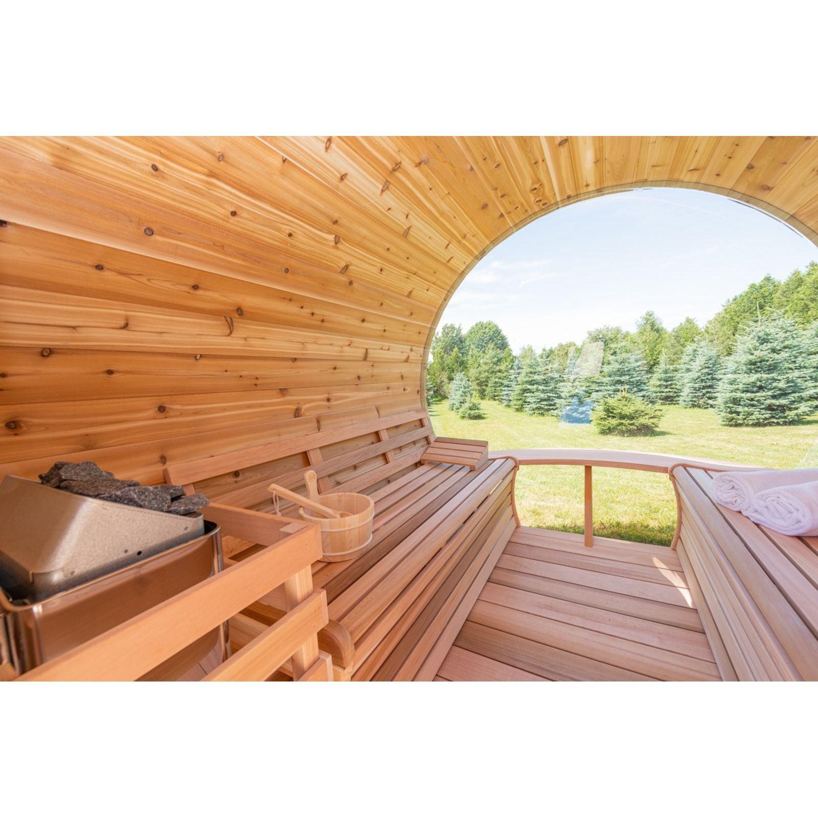 SAUNAONES™ Barrel Sauna Serenity Nature Air 4