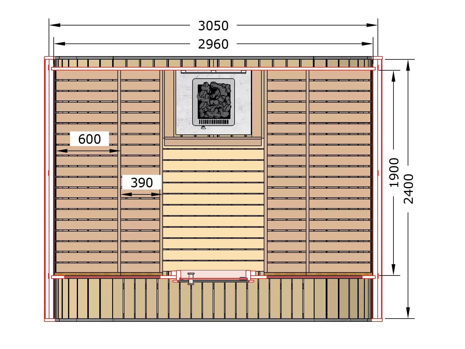 SAUNAONES™ Elegant Serenity Sauna 4