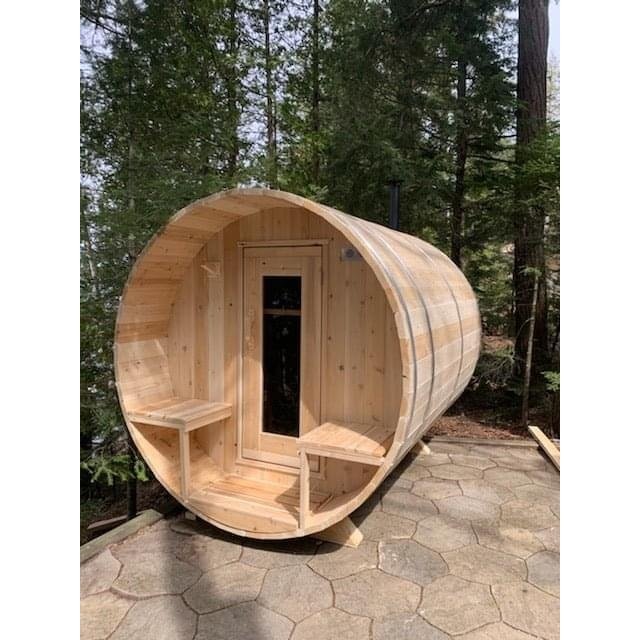 Dundalk Leisurecraft Serenity 2-4 Person Barrel Sauna - CTC2245W
