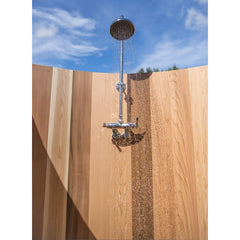 Dundalk LeisureCraft Rainbow Knotty Red Cedar Outdoor Shower  - 582S