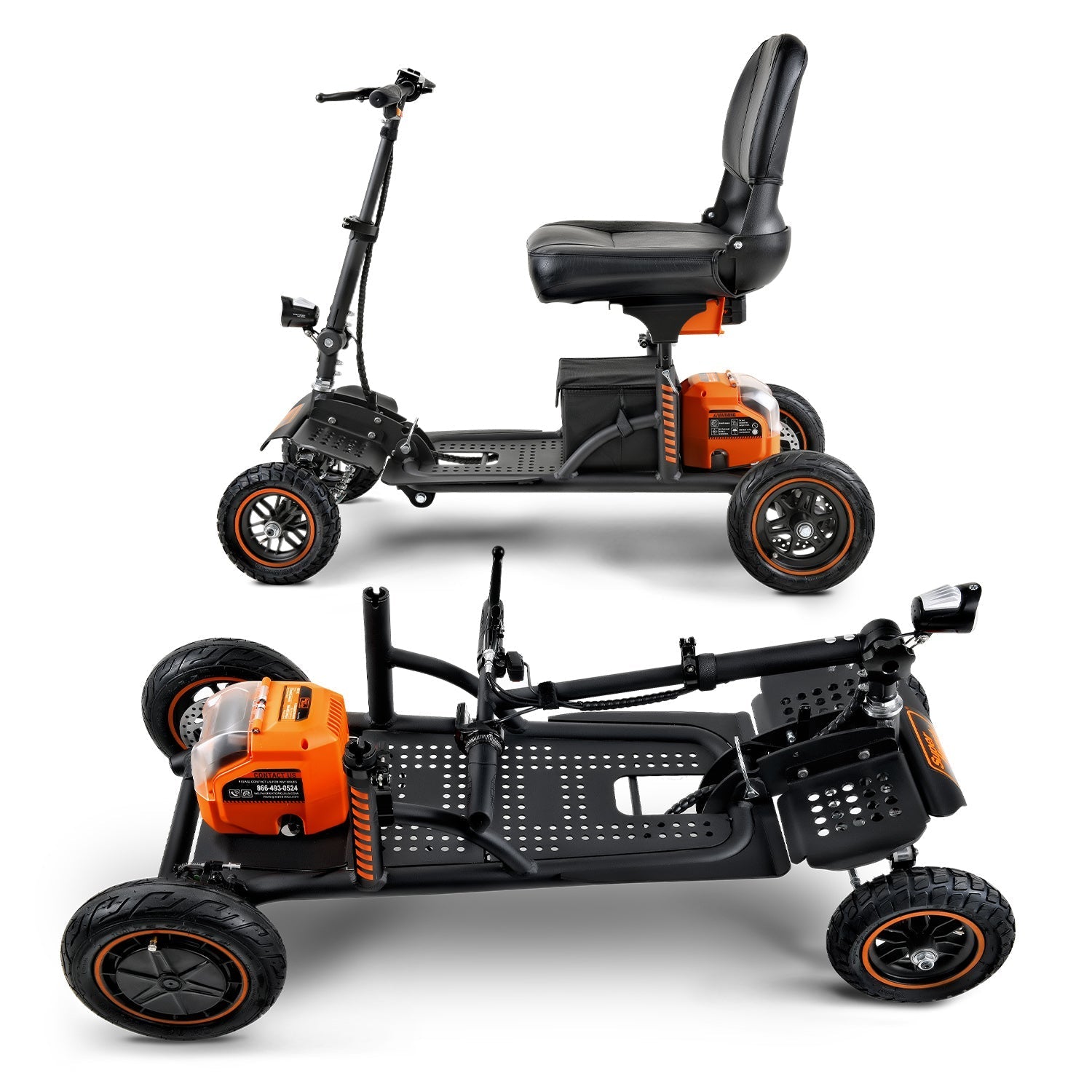 SuperHandy Explorer Mobility Scooter - Heavy-Duty Design, 48V 2Ah Battery, 350lb Capacity - GUT161