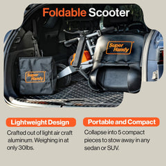 SuperHandy Passport Plus Mobility Scooter - 48V 2Ah Battery, 330Lb Max Weight - GUT140