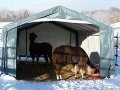 Rhino Shelter Livestock Shelter (Animal Run-In) 12’W x 20’L x 8’H – LV122008H