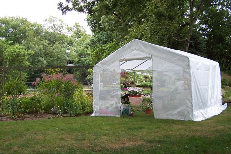 Rhino Shelter Greenhouse (House Style) 22’W x 24’L x 12’H – GH222412H