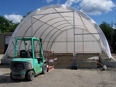 Rhino Shelter Portable Building (Round Style) 30’W x 40’L x 15’H – TR304015WHD