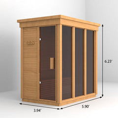 SAUNAONES™ Square Sauna Minimalist Refresh 2