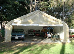 Rhino Shelter Instant Garage (Peak Style) 22’W x 24’L x 12’H - GA222412H