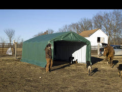 Rhino Shelter Livestock Shelter (Animal Run-In) 12’W x 20’L x 8’H – LV122008H