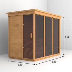 SAUNAONES™ Square Sauna Minimalist Refresh 2