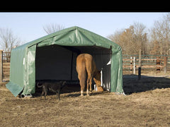 Rhino Shelter Livestock Shelter (Animal Run-In) 12’W x 20’L x 8’H – LV122008H