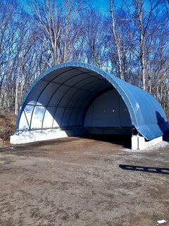 Rhino Shelter Portable Building (Round Style) 30’W x 30’L x 15’H – PB303015R