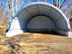 Rhino Shelter Portable Building (Round Style) 30’W x 30’L x 15’H – PB303015R