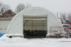 Rhino Shelter Portable Building (Round Style) 30’W x 40’L x 15’H – TR304015WHD