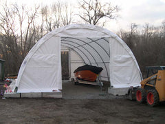 Rhino Shelter Portable Building (Round Style) 30’W x 40’L x 15’H – TR304015WHD