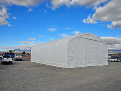 Rhino Shelter Portable Building (Round Style) 40’W x 60’L x 18’H – TR406018WHD