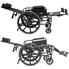 Karman Healthcare KM5000-TP Ultralight Reclining Transport Wheelchair made of T6 Aluminum