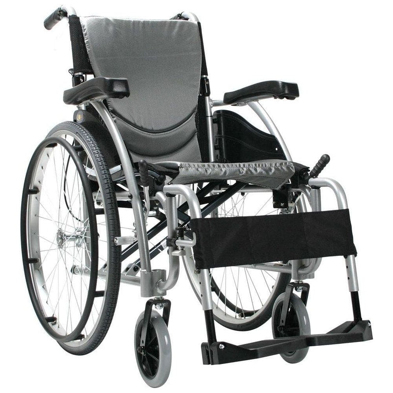 Karman Healthcare S-Ergo Folding Lightweight Ergonomic Wheelchair with Quick Release Axles