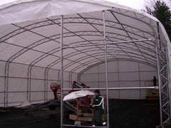 Rhino Shelter Portable Building (Round Style) 40’W x 60’L x 18’H – TR406018WHD