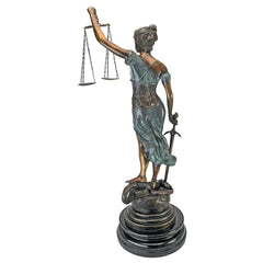 Design Toscano - Themis, Blind Justice Cast Bronze Statue: Tabletop - AA5020