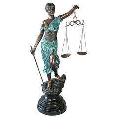 Design Toscano - Themis, Blind Justice Cast Bronze Statue: Giant - AA5075