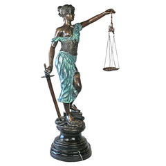 Design Toscano - Themis, Blind Justice Cast Bronze Statue: Giant - AA5075