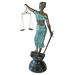 Design Toscano - Themis, Blind Justice Cast Bronze Statue: Giant - AA5075