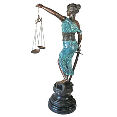 Design Toscano - Themis, Blind Justice Cast Bronze Statue: Giant - AA5075