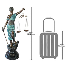 Design Toscano - Themis, Blind Justice Cast Bronze Statue: Giant - AA5075