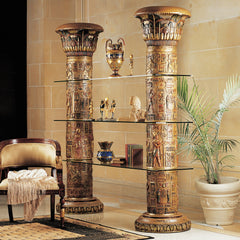 Design Toscano - Egyptian Columns of Luxor Shelves - AD868372