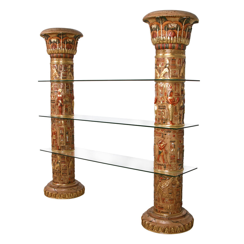 Design Toscano - Egyptian Columns of Luxor Shelves - AD868372