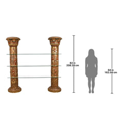 Design Toscano - Egyptian Columns of Luxor Shelves - AD868372